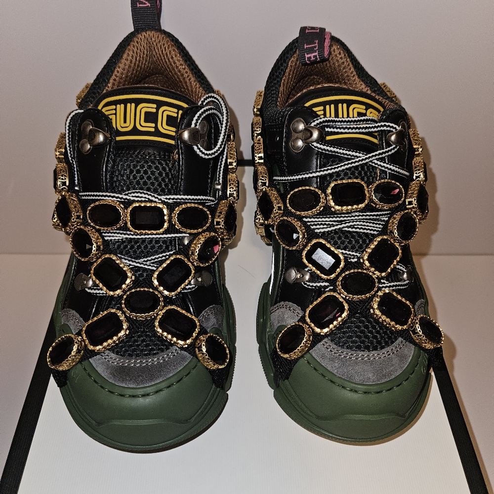 Gucci Women Flashtrek w/Purple Crystal - NWT